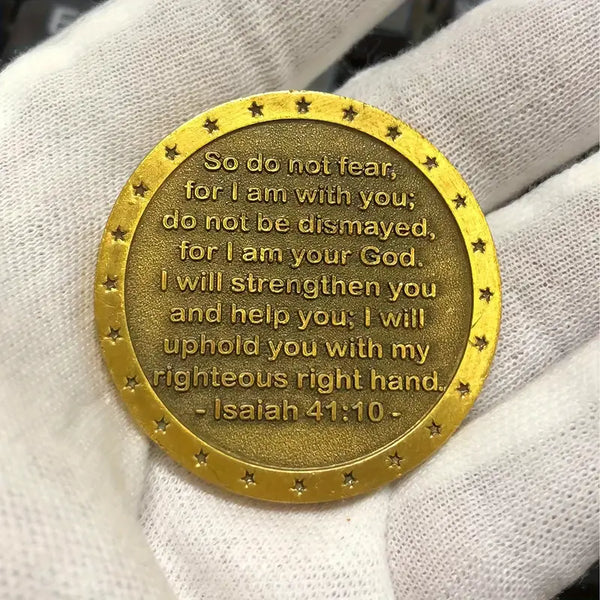 Christian Challenge Coin Faithful Guardian Coin Military Gift Stand Firm In The Faith Be Courageous 3pcs