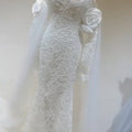 NWT Off-the-Shoulder Lace Mermaid Silhouette Wedding Dress