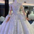 NWT Ball Gown Wedding Dress - Sparkling Long Sleeve (New with Tags)