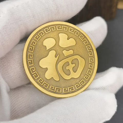 Golden Lucky Koi Fish Coin Gift for Prosperity and Good Fortune Lottery Tickets Scratcher Tool 3pcs