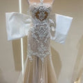 NWT Strapless Lace Appliqué with Oversized Bow Wedding Dress