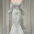 NWT Off-Shoulder Beaded Mermaid Elegance Wedding Dress