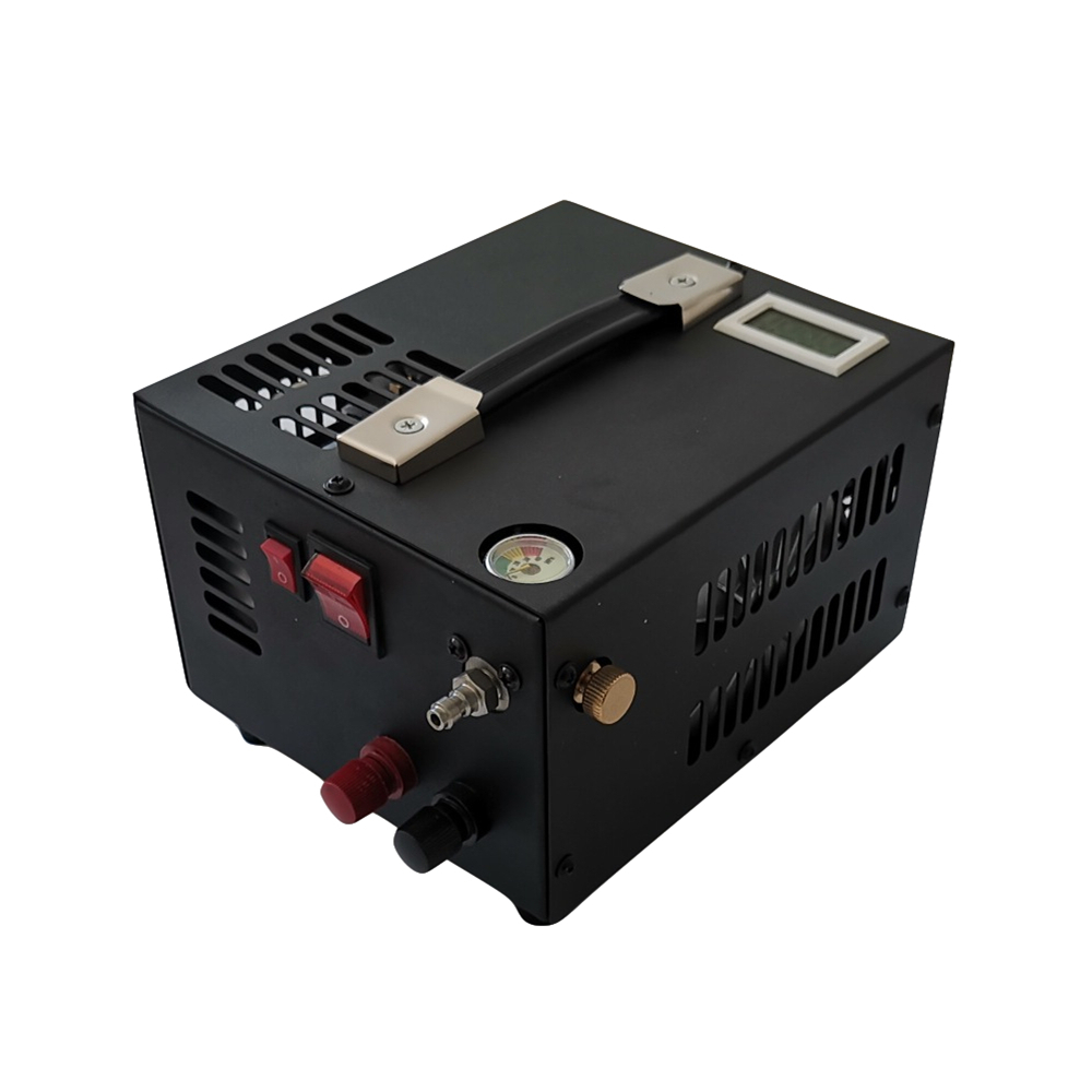 300bar Portable 12V DC Electric Mini Pcp Air Compressor 4500psi with Power Converter and Moisture Filter