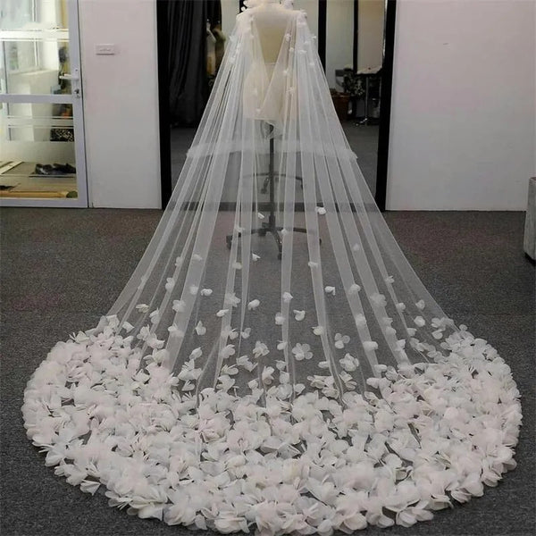 Vintage Elegant Wedding Veil Ivory Shoulder Veil Long Bridal Veil Custom Wedding Accessories