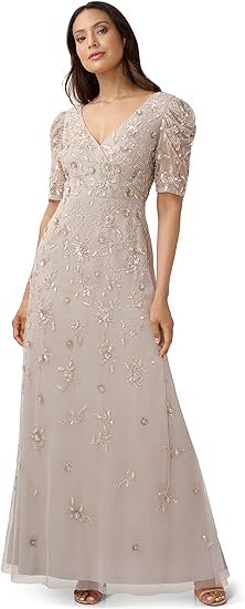 Women's Beaded Slash Dress