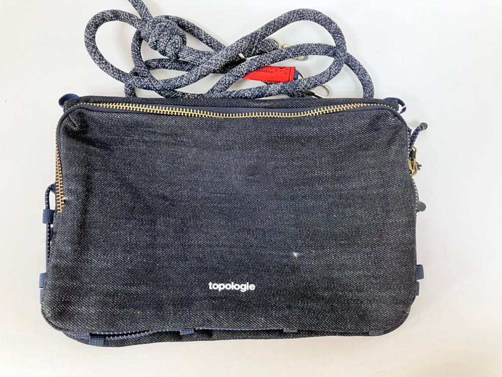 Pre-owned Topologie Denim Crossbody Bag Shoulder Bag Sports Water Bottle Bag