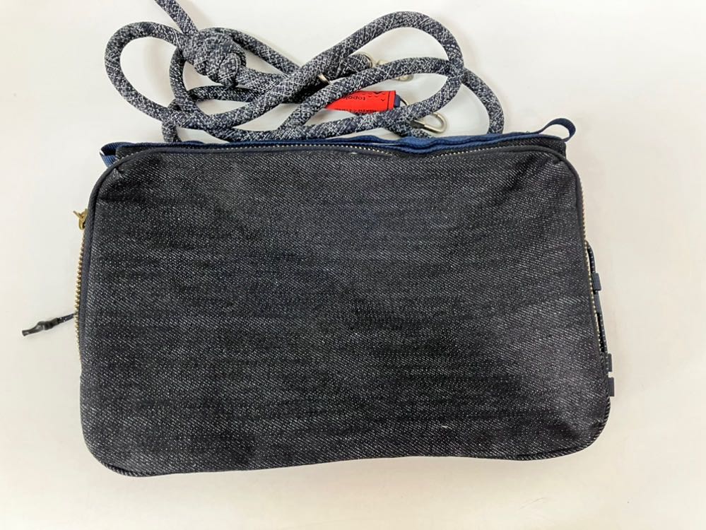 Pre-owned Topologie Denim Crossbody Bag Shoulder Bag Sports Water Bottle Bag