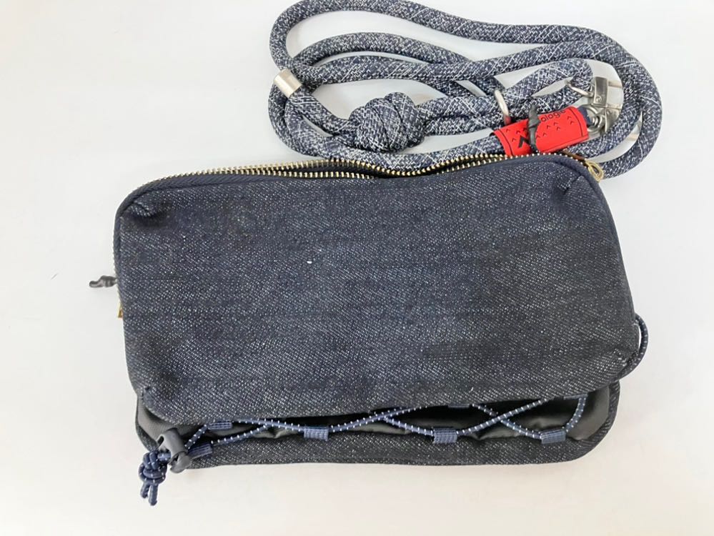 Pre-owned Topologie Denim Crossbody Bag Shoulder Bag Phone Small Bag Unisex