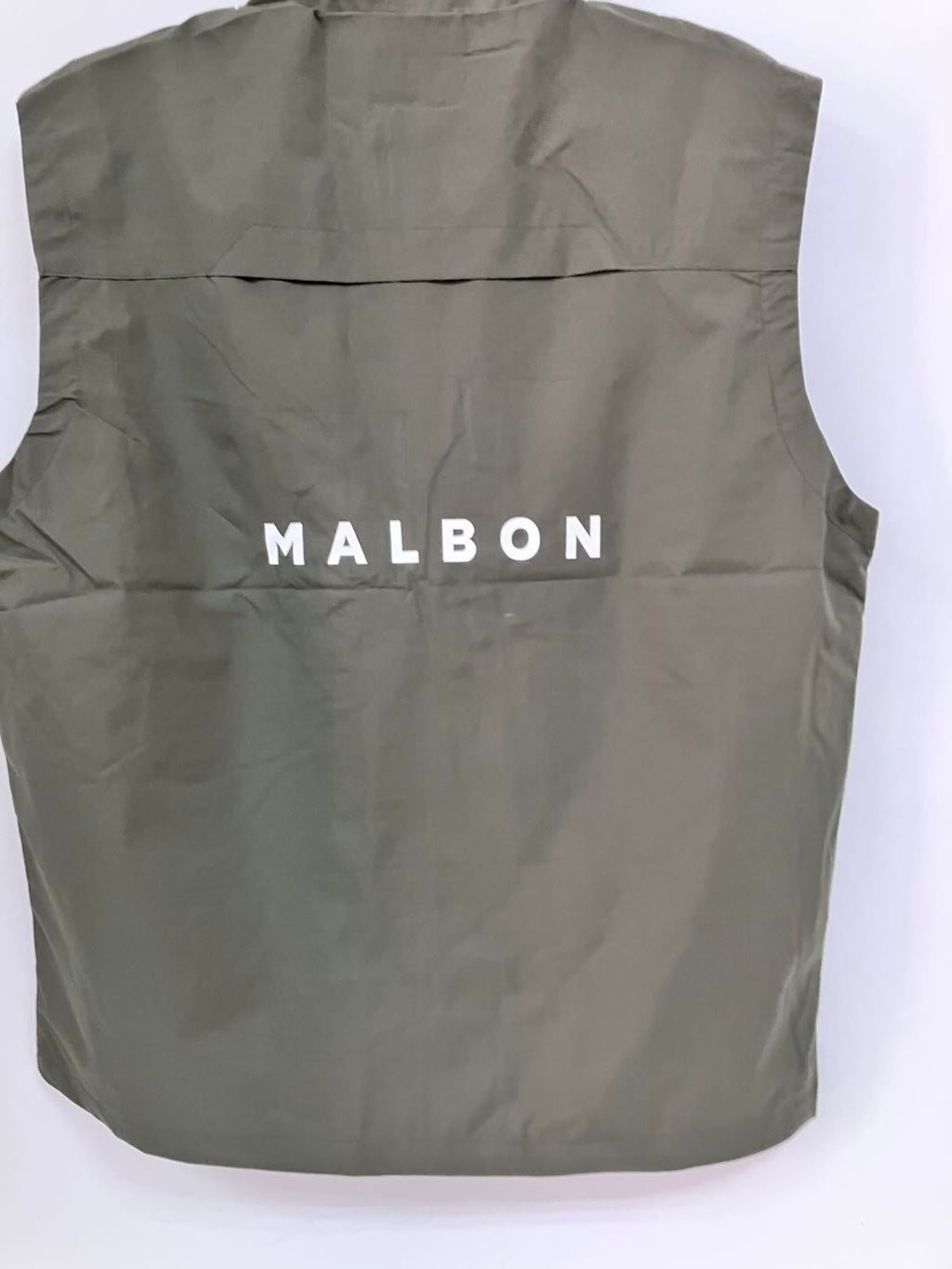 Malbon Golf Men's Casual Waistcoat Stand Collar Outdoor Sports Vest Green