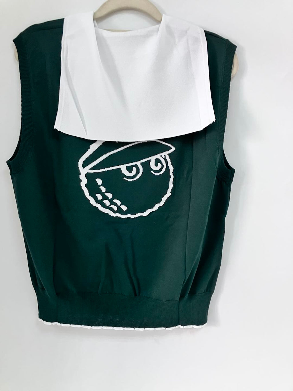 MALBON Women's Golf Knit Sleeveless Vest Fashion Waistcoat