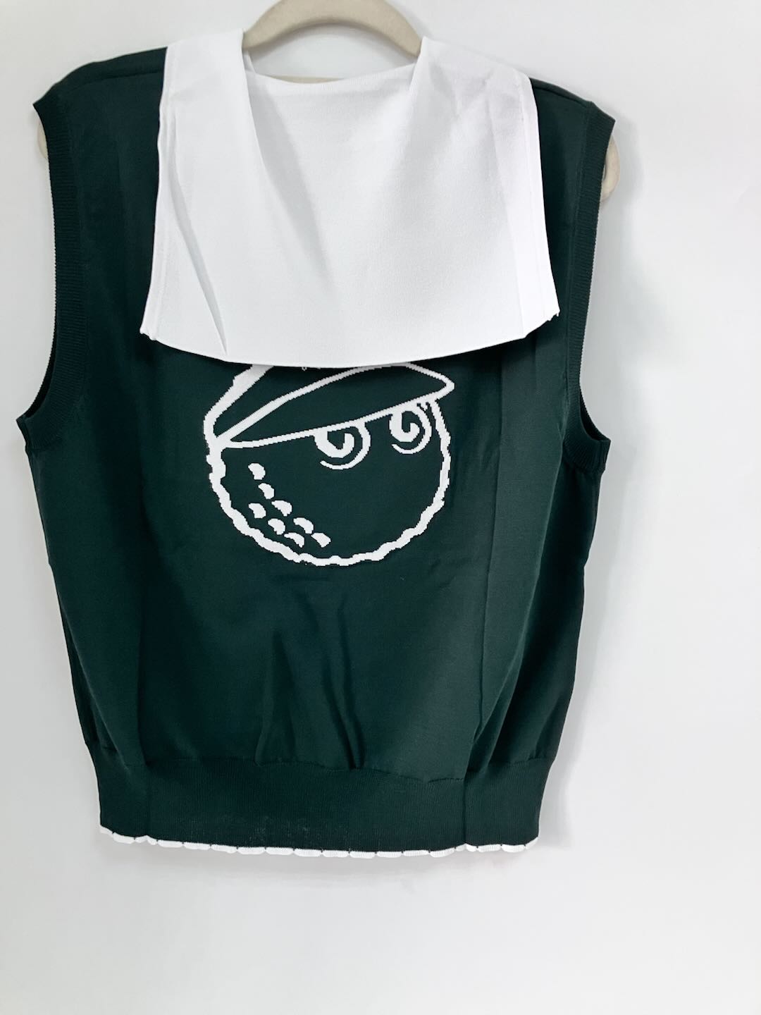 MALBON Women's Golf Knit Sleeveless Vest Fashion Waistcoat
