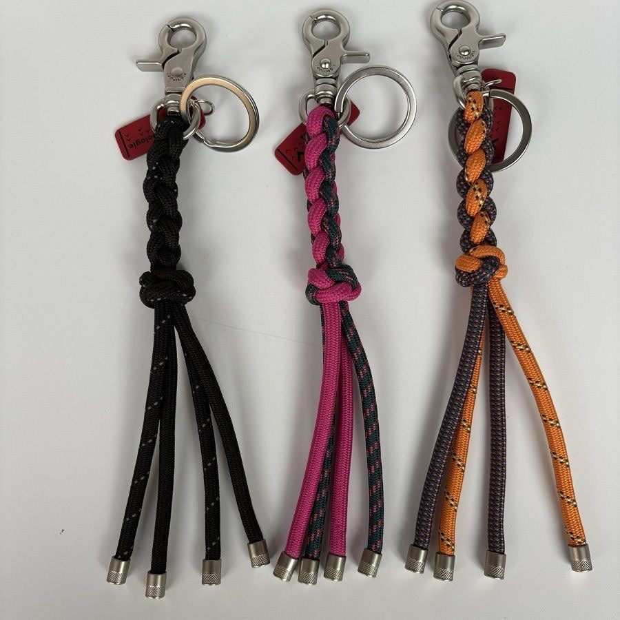 Pre-owned Topologie Creative Nylon Woven Keychain Unique Bag Charm Accessory