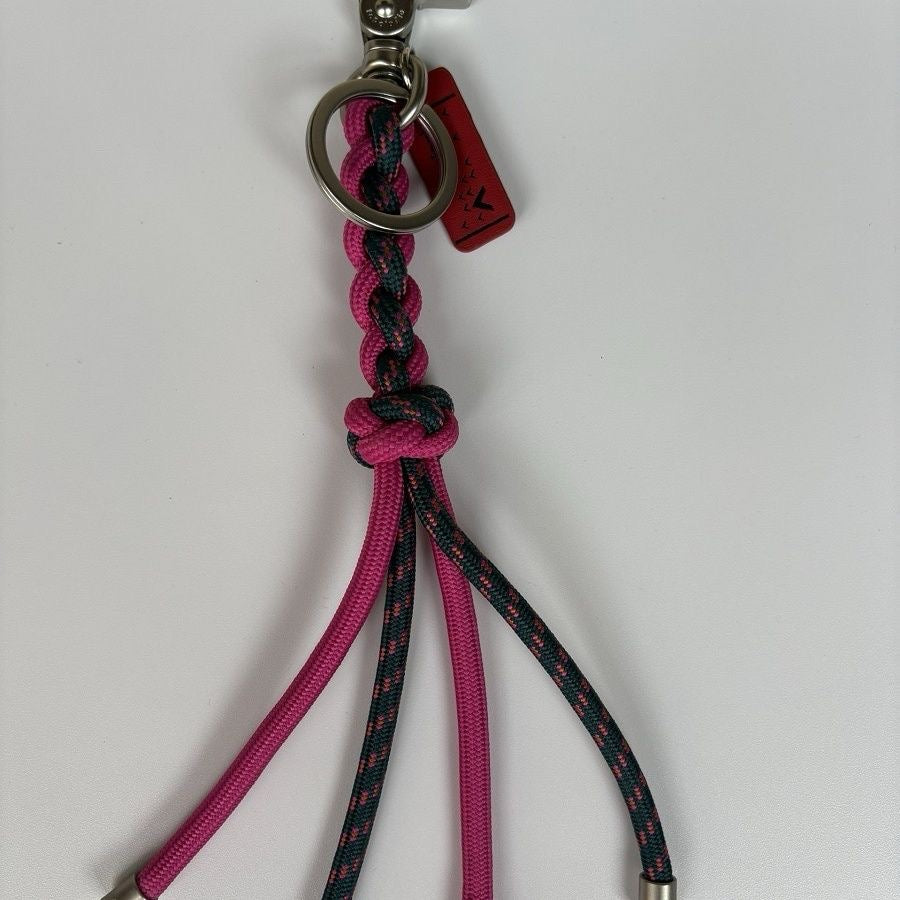 Pre-owned Topologie Creative Nylon Woven Keychain Unique Bag Charm Accessory