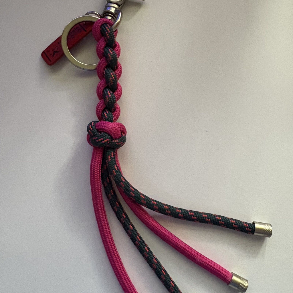 Pre-owned Topologie Creative Nylon Woven Keychain Unique Bag Charm Accessory