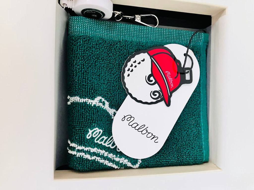 MALBON Golf Club Cleaning Towel Hanging Golf Ball Club Wipe Accessory Green