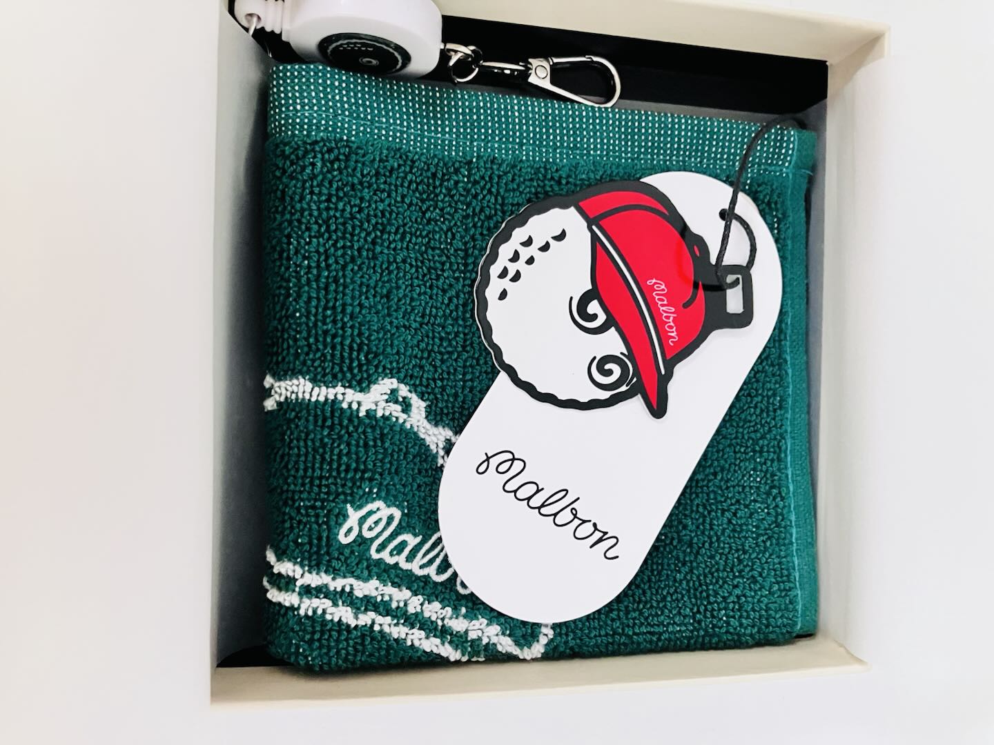 MALBON Golf Club Cleaning Towel Hanging Golf Ball Club Wipe Accessory Green