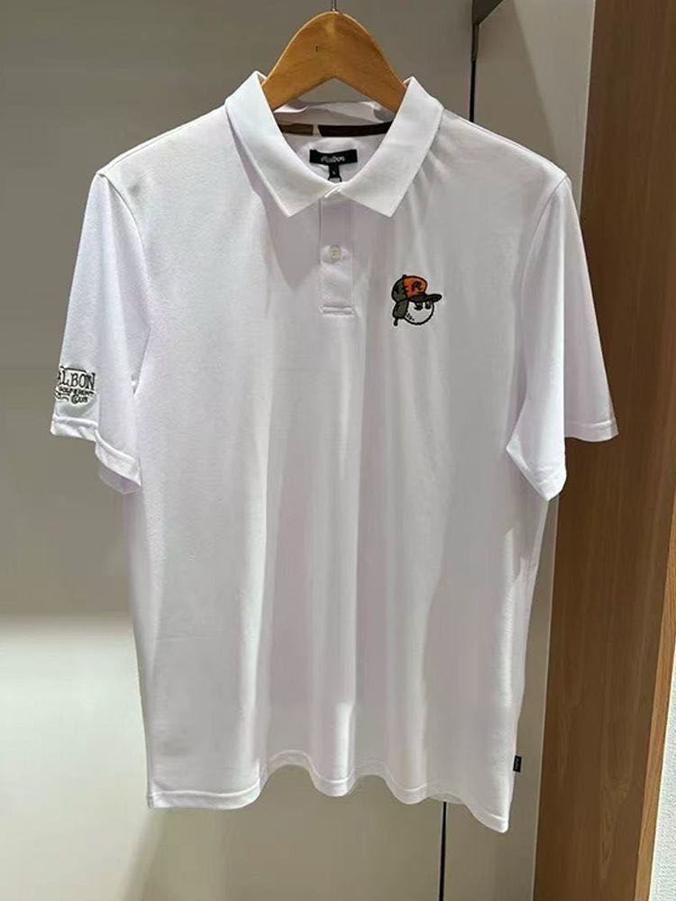 Malbon New Golf Apparel Men's Short Sleeve Polo Shirt Athletic Casual Top