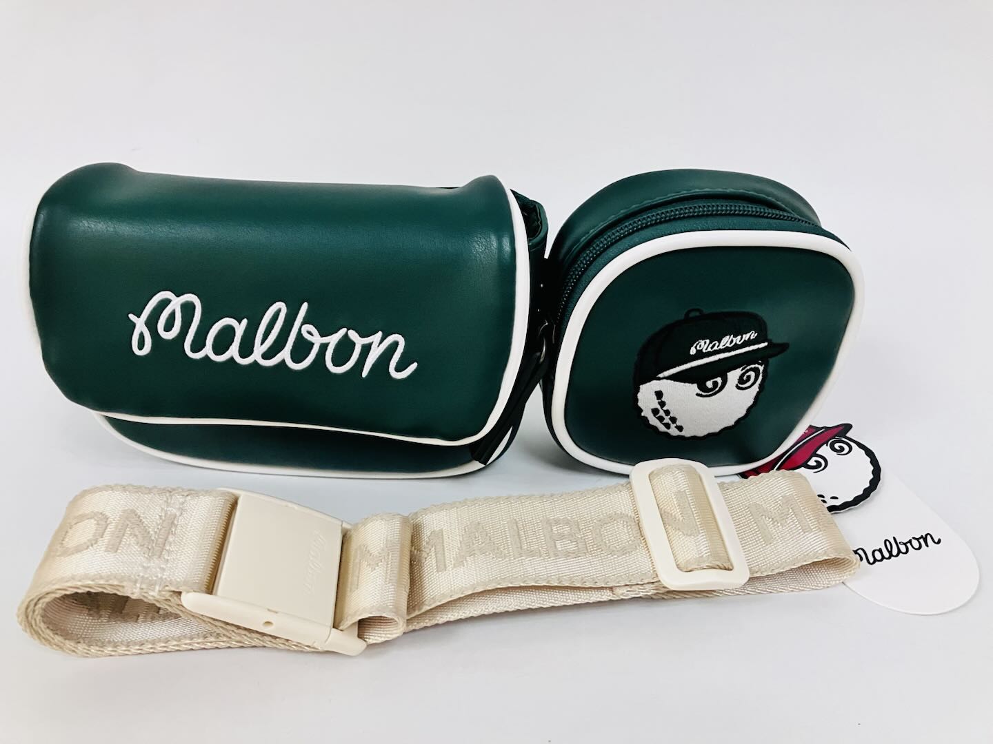 Malbon Golf Waist Bag Hand Pouch Storage Pouch for Small Items Green