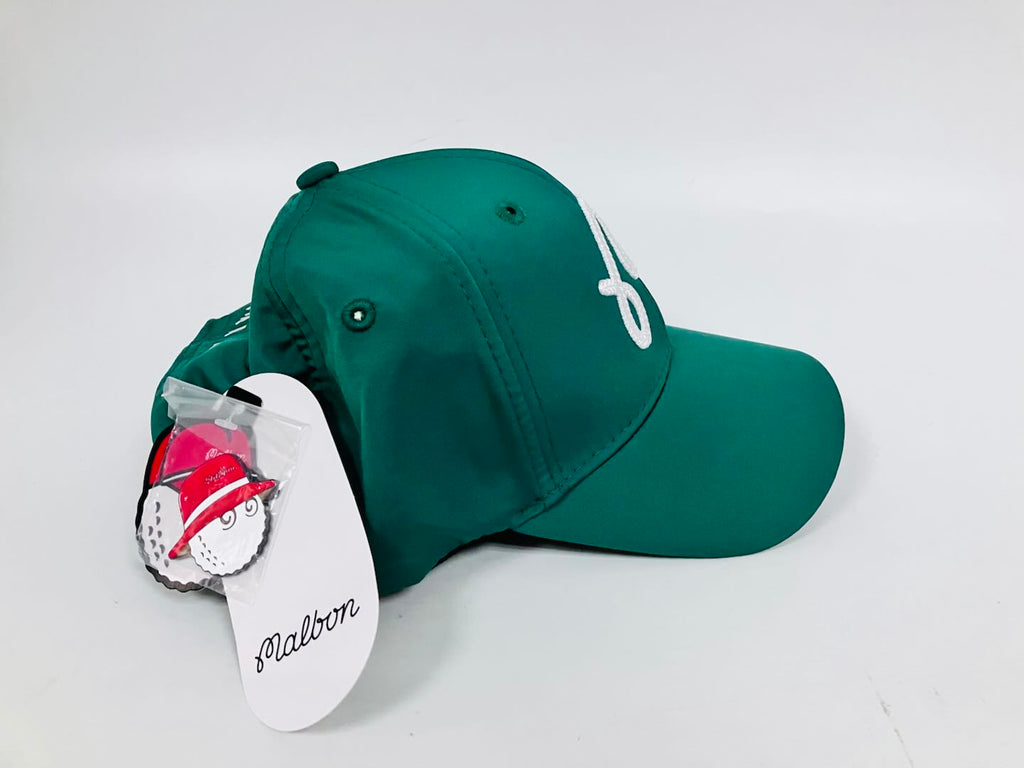 Malbon Green Golf Cap Breathable Sun Protection Sports Hat Unisex