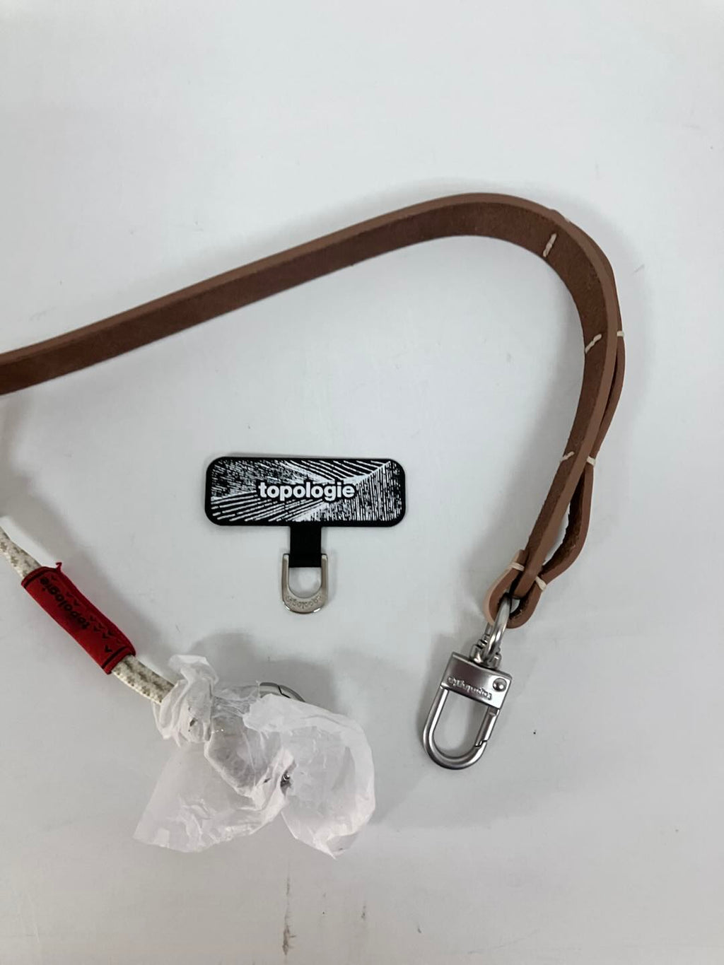Pre-owned Topologie Leather Bag Strap Phone Lanyard Multi‑Purpose Hand Strap