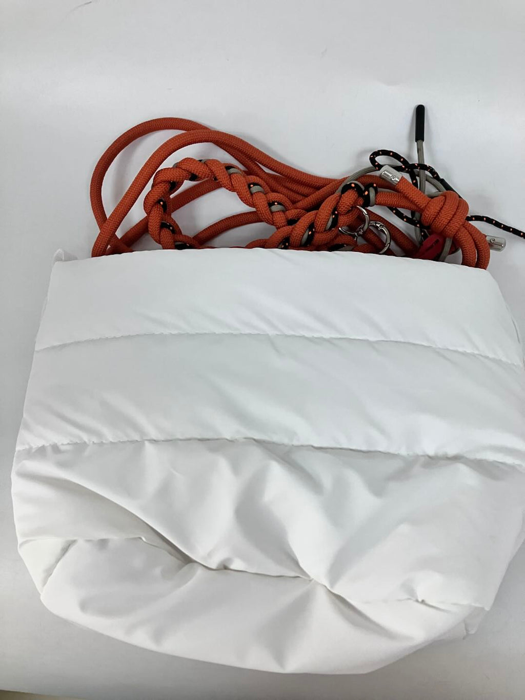 Pre-owned Topologie Crossbody Bucket Bag White Unisex Shoulder Sling Bag