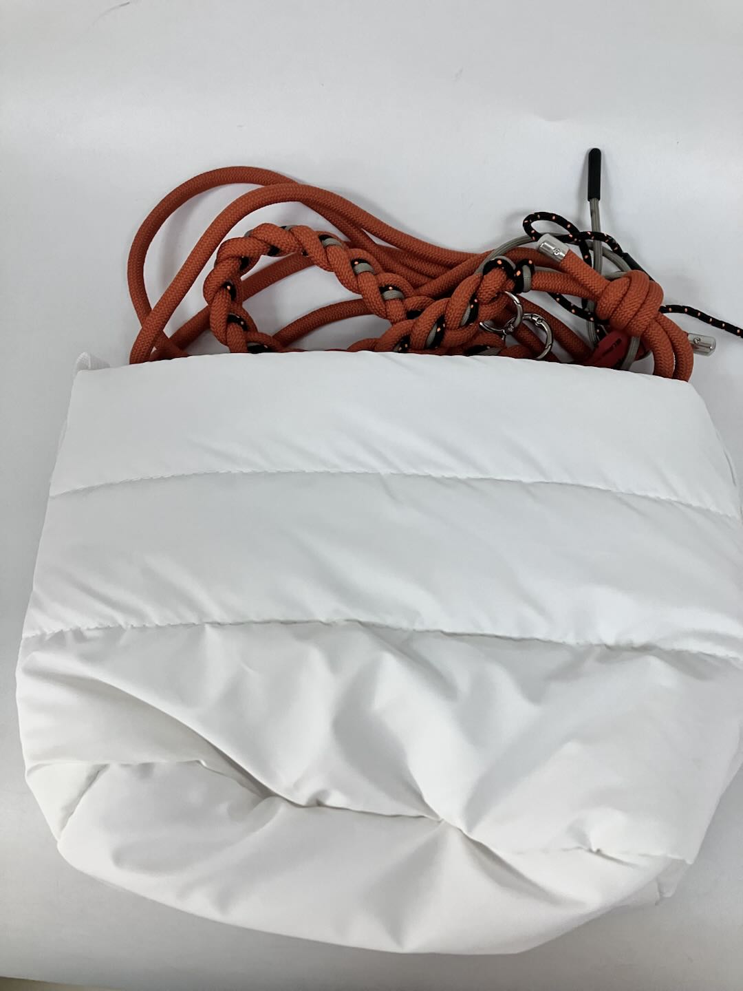 Pre-owned Topologie Crossbody Bucket Bag White Unisex Shoulder Sling Bag