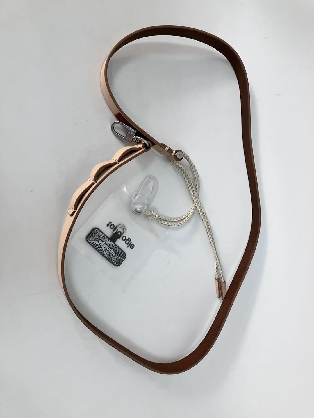 Pre-owned Topologie Leather Anti‑Lost Phone Crossbody Lanyard Strap Unisex Shoulder Belt