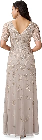 Women's Beaded Slash Dress
