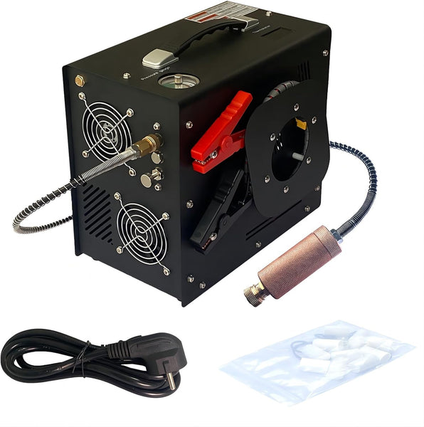 Acecare PCP 4500psi Auto Stop High Pressure Air Compressor Water-Oil Filter for Paintball Scuba Diving Tank