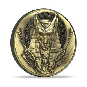 Anubis & Eye of Horus Challenge Coin Ancient Egyptian Deities Collectible Souvenir Gift