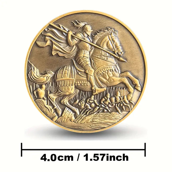 Christian Pocket Coin Token Courage and Strength Challenge Coin Inspirational Gift