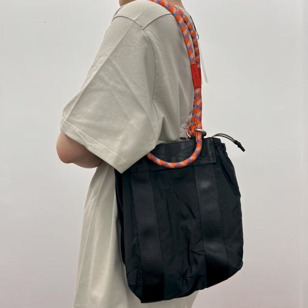 Topologie Large Black Crossbody Bag Unisex Pre-owned