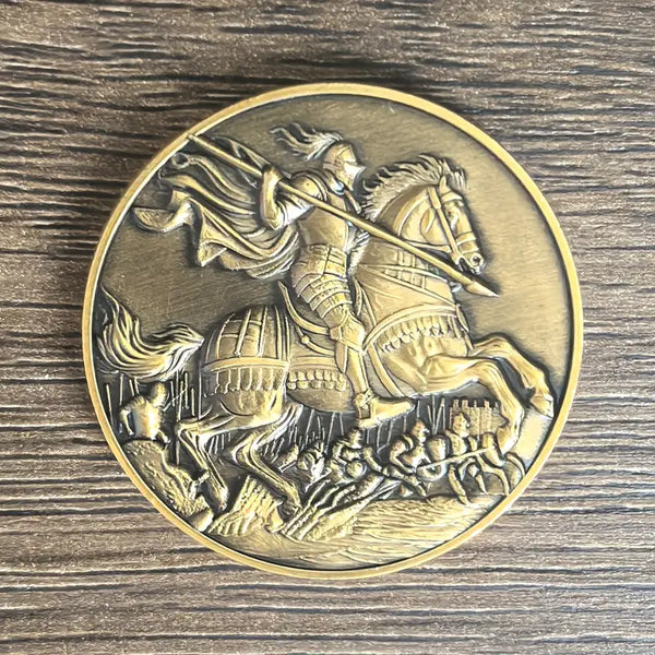 Christian Pocket Coin Token Courage and Strength Challenge Coin Inspirational Gift