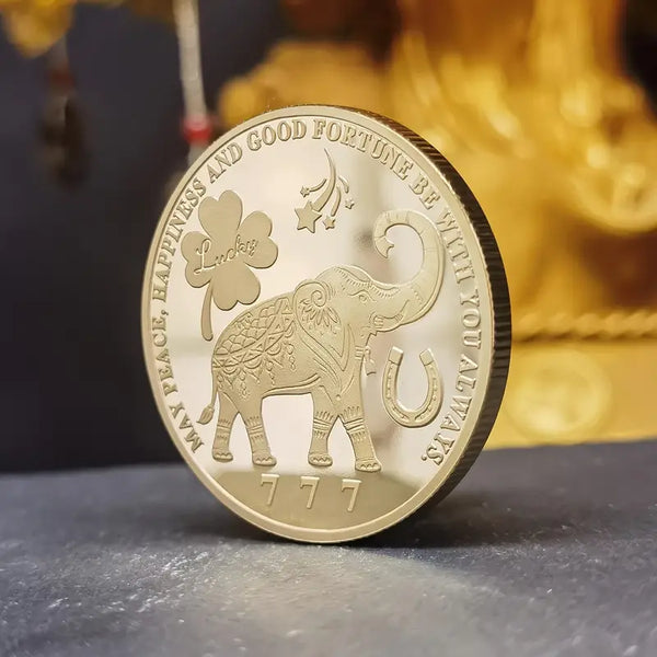 Lucky Coin Peace and Happiness Coin Lottery Ticket Scratcher Tool Good Luck Charms Challenge Coin