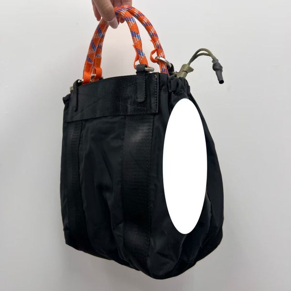 Topologie Large Black Crossbody Bag Unisex Pre-owned