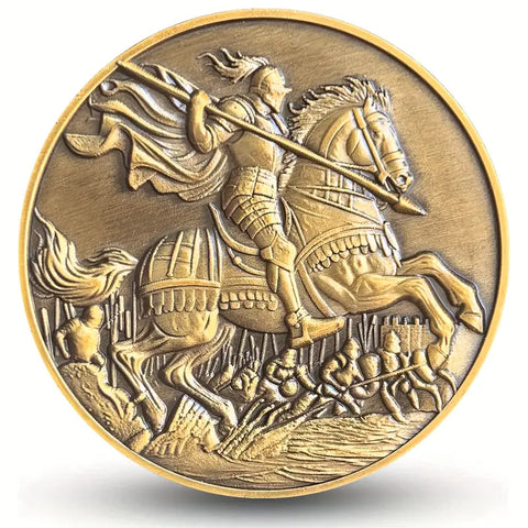Christian Pocket Coin Token Courage and Strength Challenge Coin Inspirational Gift