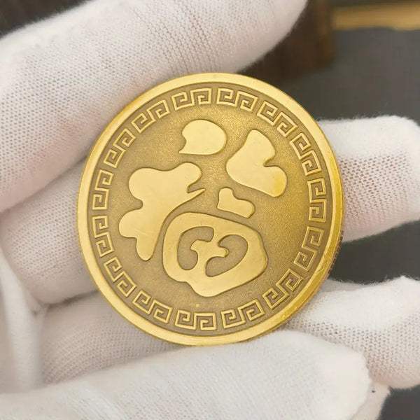 Golden Lucky Koi Fish Coin Gift for Prosperity and Good Fortune Lottery Tickets Scratcher Tool 3pcs