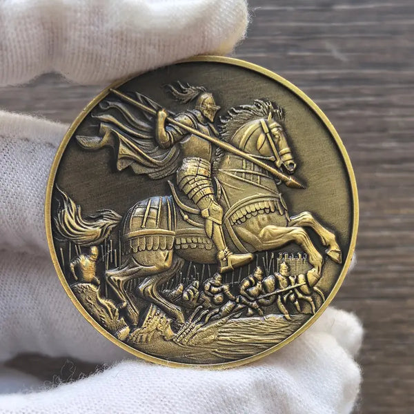 Christian Pocket Coin Token Courage and Strength Challenge Coin Inspirational Gift