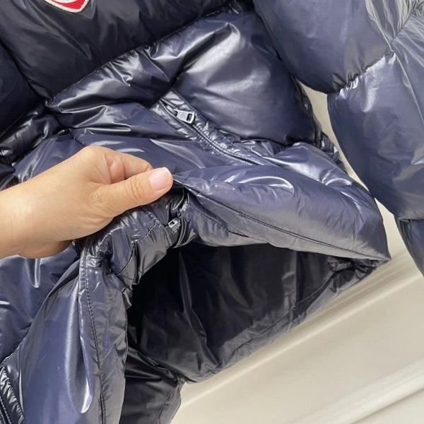 Pre-owned Moncler Unisex Short Puffy Jacket Black Warmth Coat