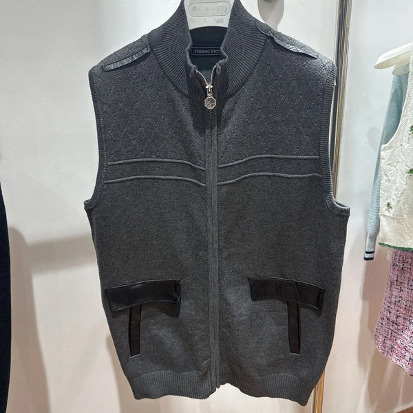 STEFANO RICCI Gents Sleeveless Jackets High Neck Size Xl Pre-owned