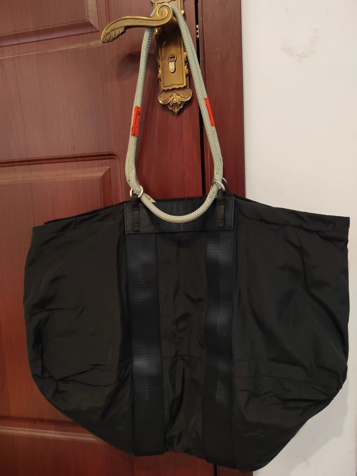 Pre-owned Topologie Sports Bag Large Capacity Gym Duffle Weekender bag Black Big