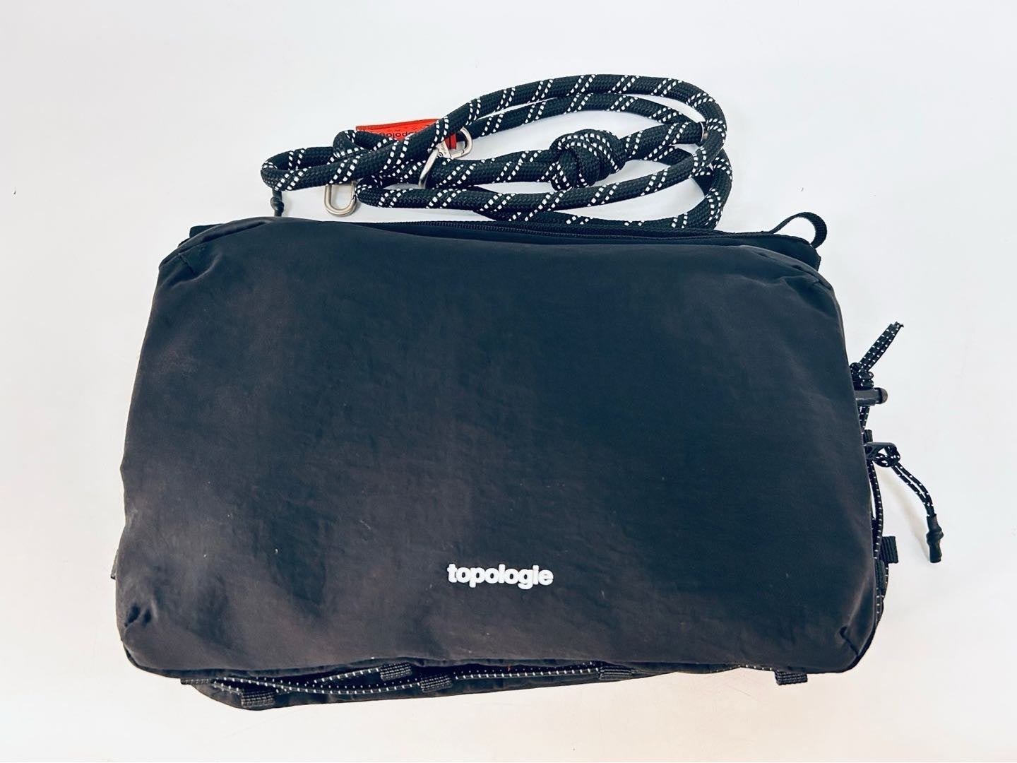 Pre-owned Topologie Black Crossbody Bag Unisex Handbag Sports Shoulder Bag