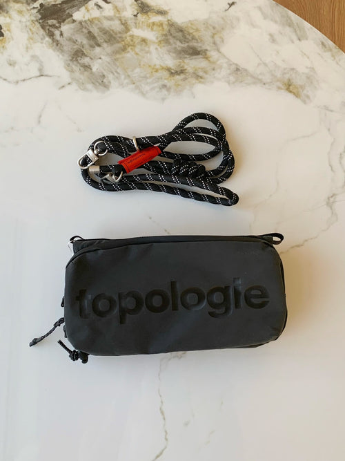 NEW Topologie Bottle Sacoche Black Sling Bag +Rope Strap