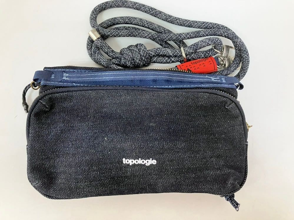 Pre-owned Topologie Denim Crossbody Bag Shoulder Bag Phone Small Bag Unisex