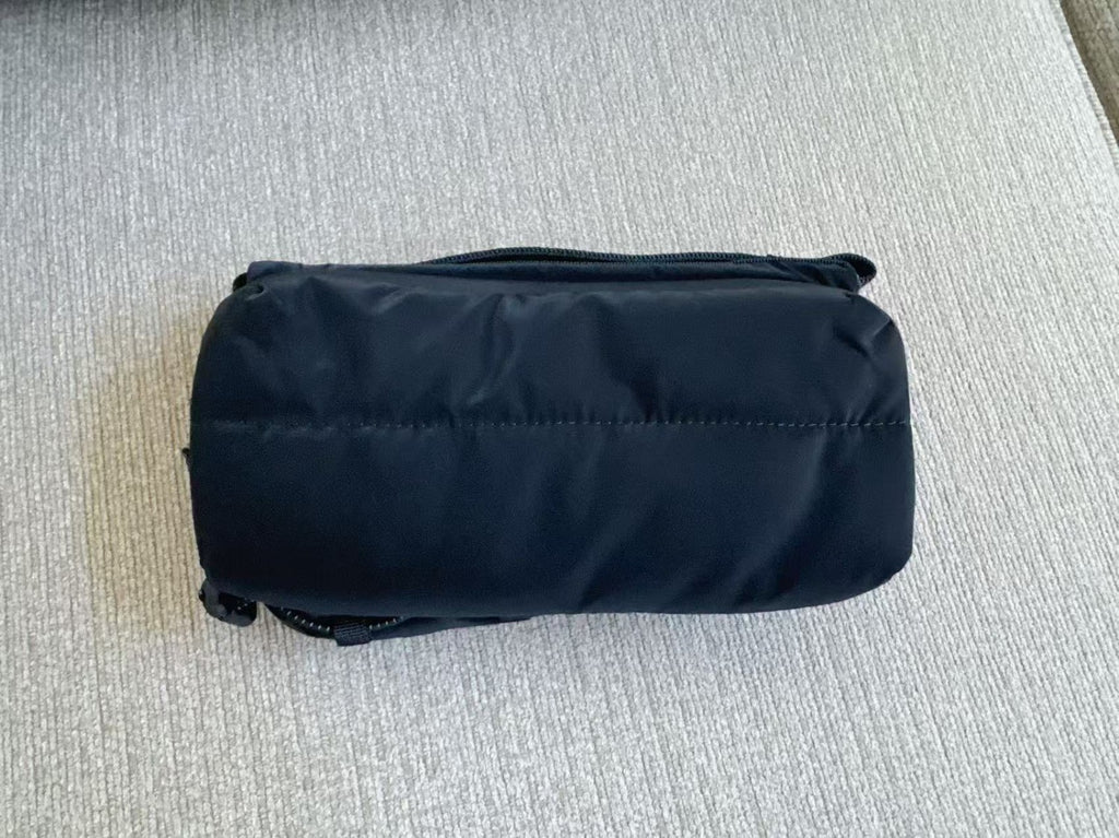 Topologie Medium Black Puffer Bottle Sacoche Bag With Adjustable Strap